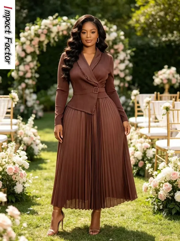 2026 Miyake Pleated Temperament Dress Solid Color Suit Collar Beaded Women's Clothing Loose Fashion Dress
2026 Miyake Pleated Temperament Dress Solid Color Suit Collar Beaded Women's Clothing Loose Fashion Dress