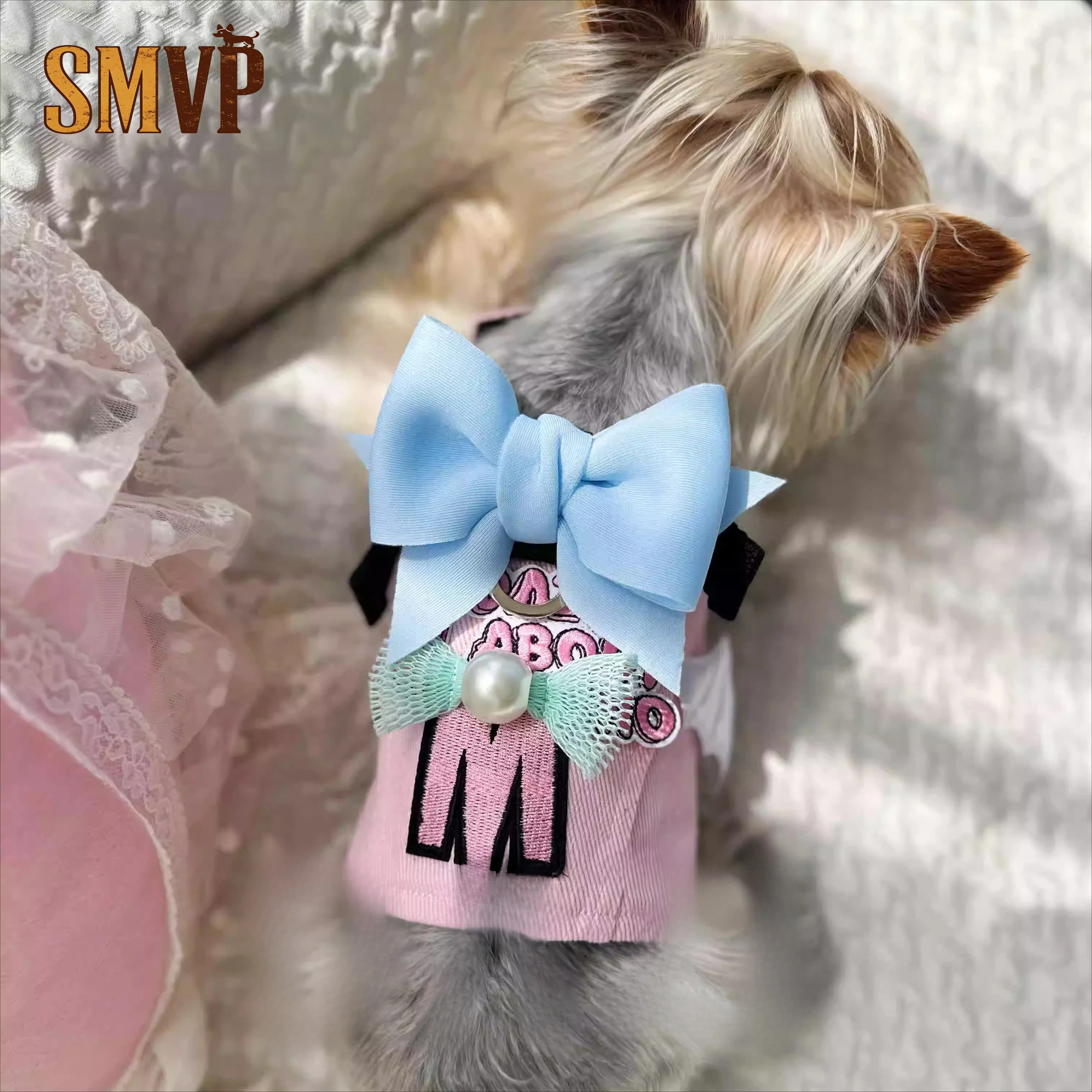 Summer Breathable Pink Purple Bow Devil Wing Ornament Sweet Style Chest Back Vest Strap Pet Harness Includes Leash
Summer Breathable Pink Purple Bow Devil Wing Ornament Sweet Style Chest Back Vest Strap Pet Harness Includes Leash