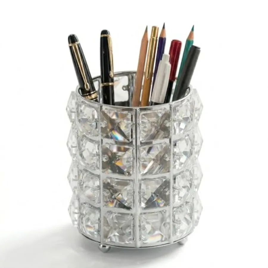 Crystal Pen Holder for Desk, 3.58" Gold/Silver Pencil Cup, Elegant Office Desk Accessories for Women, Modern Home Office Decor,
Crystal Pen Holder for Desk, 3.58" Gold/Silver Pencil Cup, Elegant Office Desk Accessories for Women, Modern Home Office Decor,