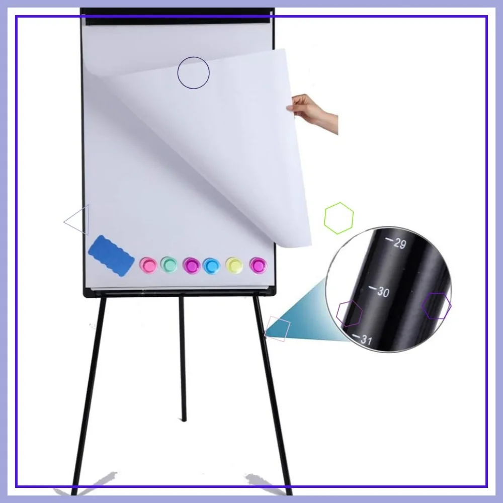 36"x24" Dry Erase Easel, Height Adjustable Magnetic Whiteboard with Tripod Stand, Includes Flipchart Pad & Magnets
36"x24" Dry Erase Easel, Height Adjustable Magnetic Whiteboard with Tripod Stand, Includes Flipchart Pad & Magnets