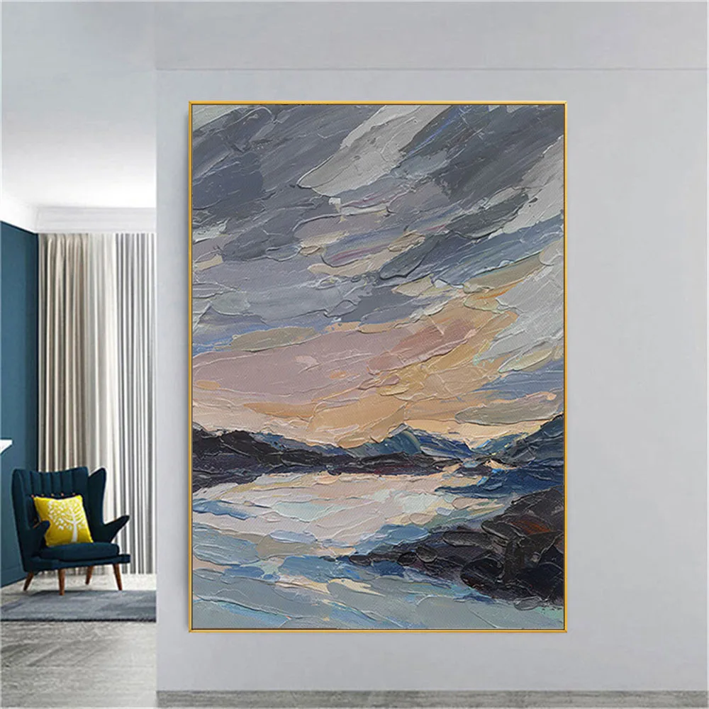 100% Handmade Modern Oil Painting On Canvas Palette Knife Thick Texture Seascape Wall Art Landscape Paintings Decor Living Room
100% Handmade Modern Oil Painting On Canvas Palette Knife Thick Texture Seascape Wall Art Landscape Paintings Decor Living Room