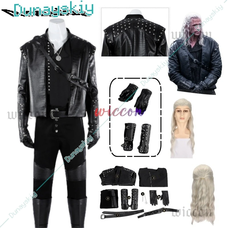 Witcher 5 Geralt Cosplay Costume Full Set Uniform Coat Props Accessories For Men Halloween Carnival Party Game Role Play Outfits
Witcher 5 Geralt Cosplay Costume Full Set Uniform Coat Props Accessories For Men Halloween Carnival Party Game Role Play Outfits