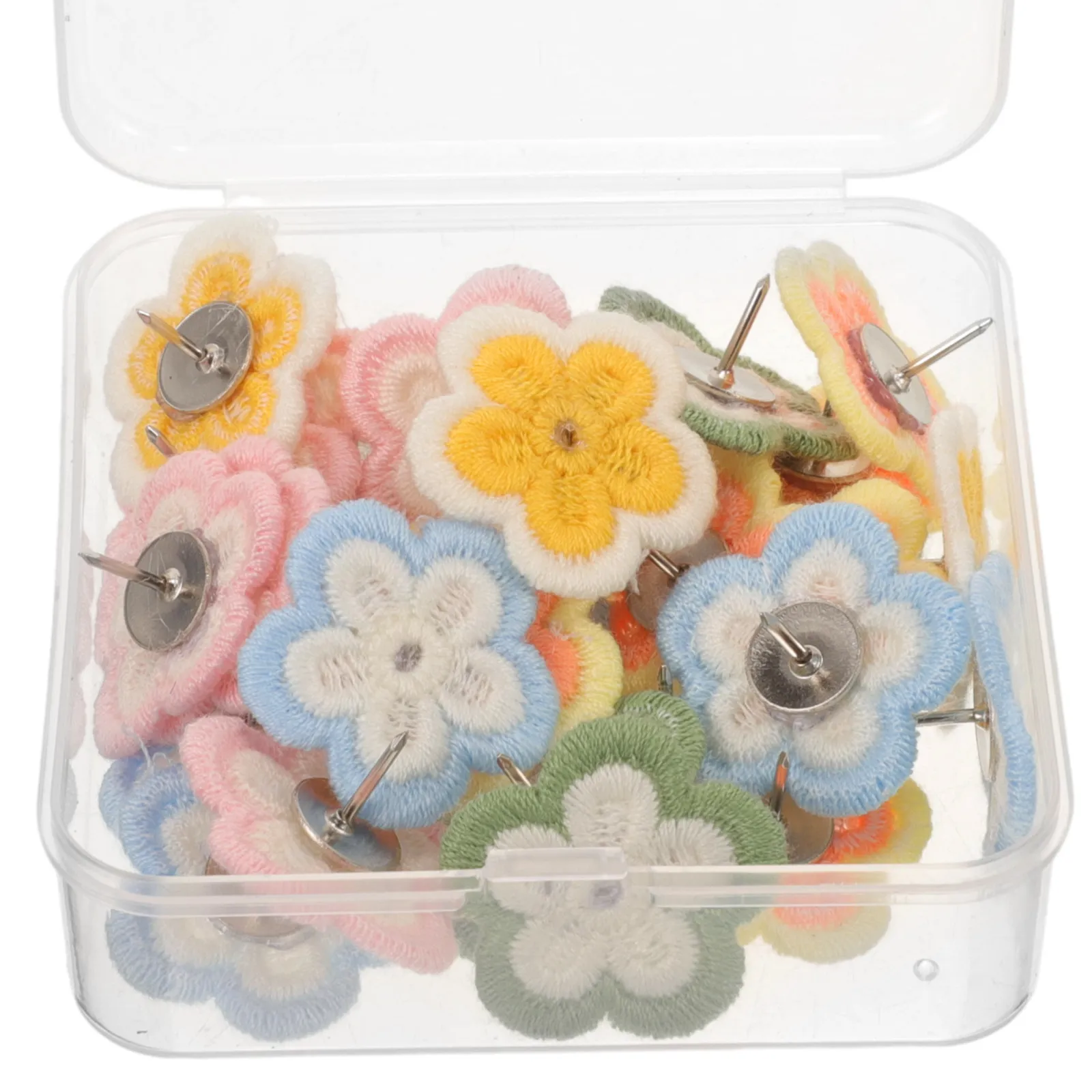 30 шт. вышитых кнопок-гвоздиков в форме цветка, канцелярские принадлежности для дома и офиса, легко хранить, аксессуары для рабочего стола
30 шт. вышитых кнопок-гвоздиков в форме цветка, канцелярские принадлежности для дома и офиса, легко хранить, аксессуары для рабочего стола