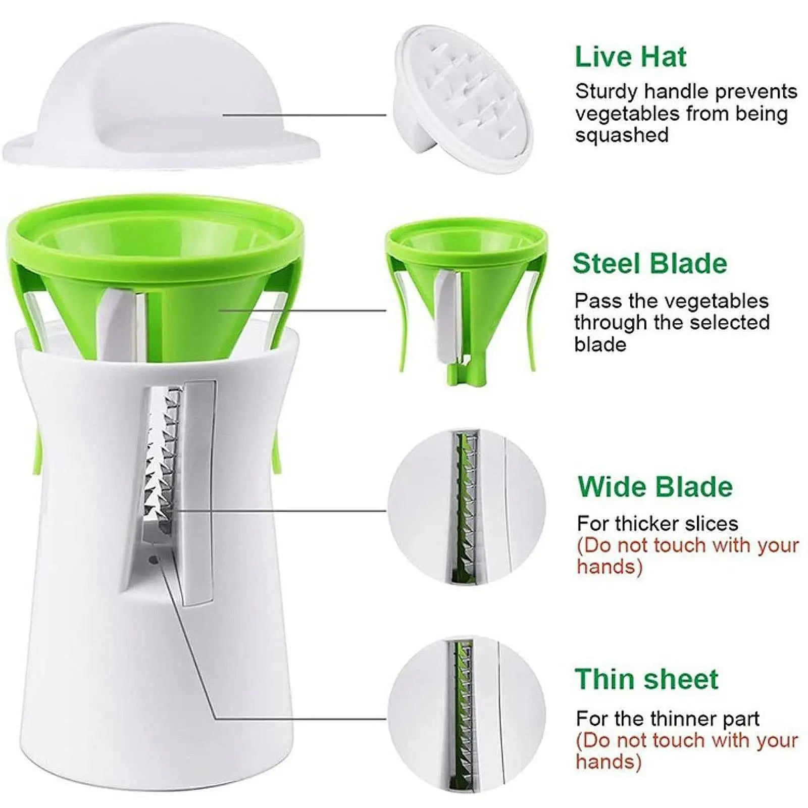 Vegetable Spiralizer Dishwasher Safe Professional Ergonomic Multifunctional Vegetable Cutter Spiral Slicer Kitchen Supplies
Vegetable Spiralizer Dishwasher Safe Professional Ergonomic Multifunctional Vegetable Cutter Spiral Slicer Kitchen Supplies