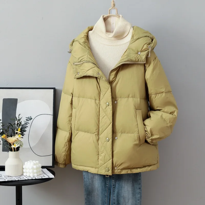 Autumn Winter Loose Oversize Down Coat Women Clothing Thick White Duck Down Jacket Warm Parkas Ladies Hooded Puffer Outwears
Autumn Winter Loose Oversize Down Coat Women Clothing Thick White Duck Down Jacket Warm Parkas Ladies Hooded Puffer Outwears