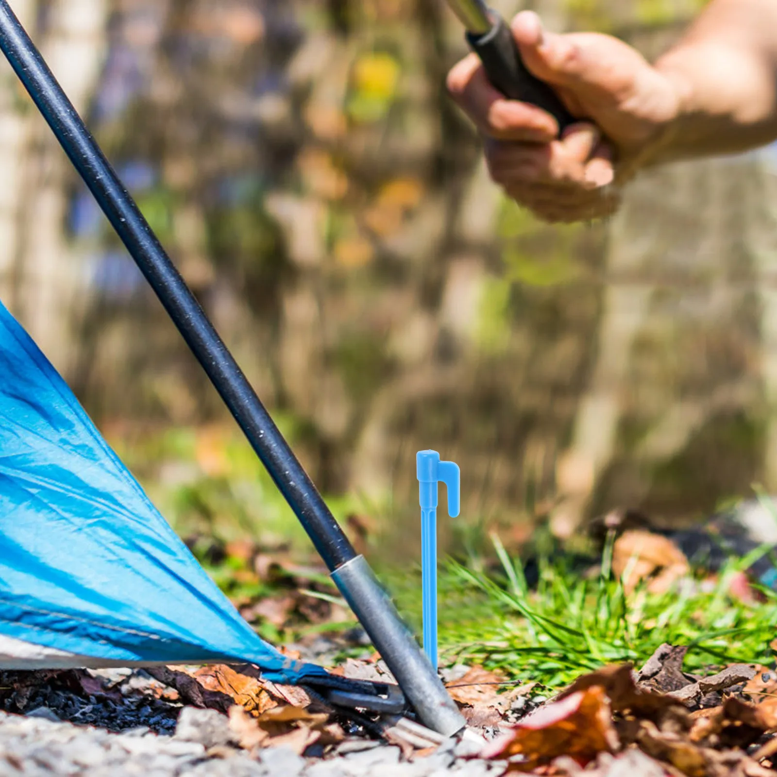 100Pcs Plastic Tent Stakes Heavy Duty Ground Stakes for Camping Hiking Beach Canopy Anchors Blue Rustproof Tarp Sand Pegs
100Pcs Plastic Tent Stakes Heavy Duty Ground Stakes for Camping Hiking Beach Canopy Anchors Blue Rustproof Tarp Sand Pegs