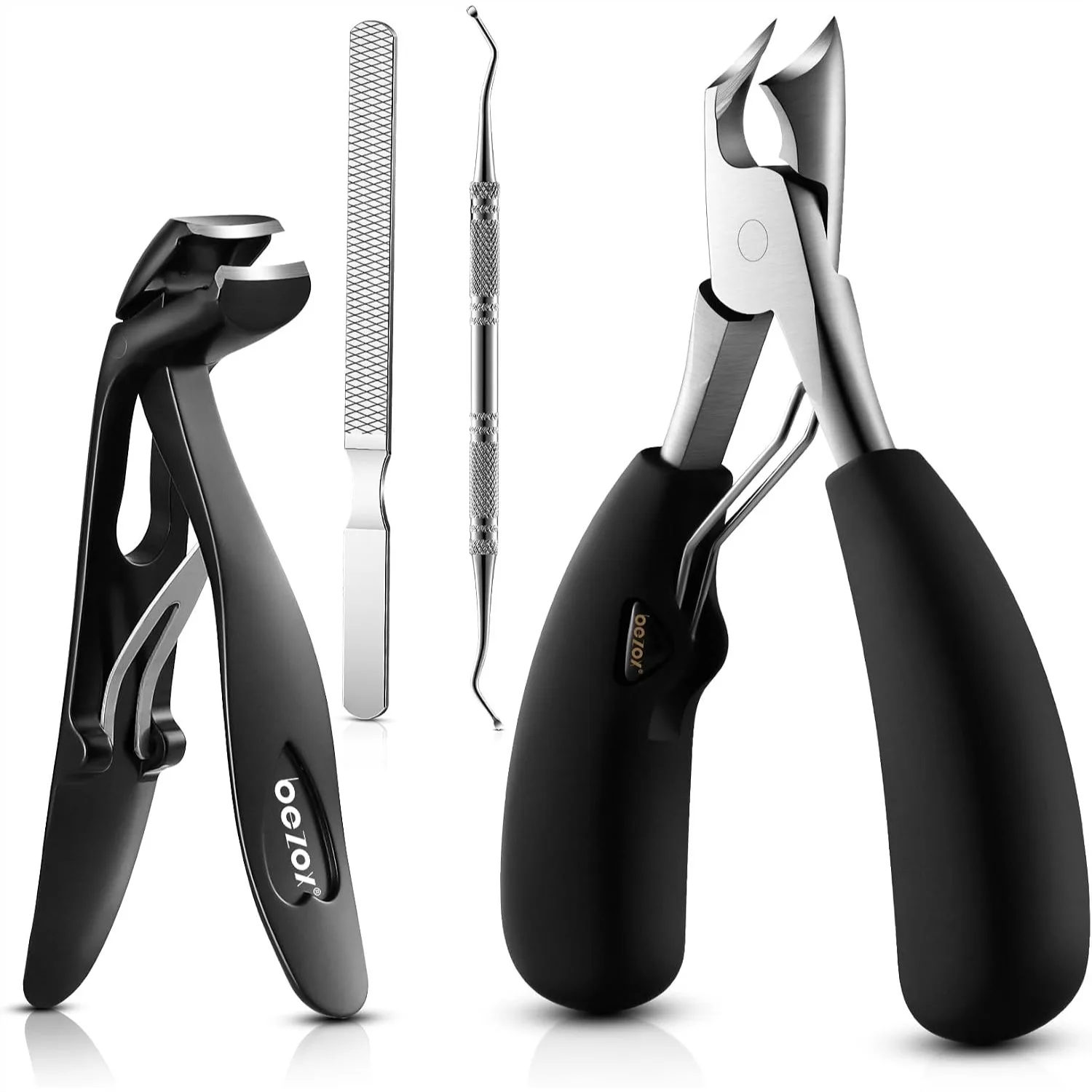 Toenail Clipper Kit 4PCS for Ingrown Toenails with Curved Head Clippers for Seniors and Thick Nails
Toenail Clipper Kit 4PCS for Ingrown Toenails with Curved Head Clippers for Seniors and Thick Nails
