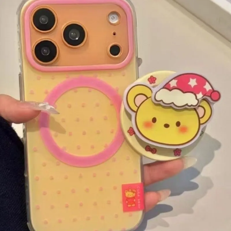 Cute Christmas Hat Bear For Magnetic Phone Grip Stand Kawaii Cartoon Expandable Phone Holder for MagSafe All Smartphones
Cute Christmas Hat Bear For Magnetic Phone Grip Stand Kawaii Cartoon Expandable Phone Holder for MagSafe All Smartphones