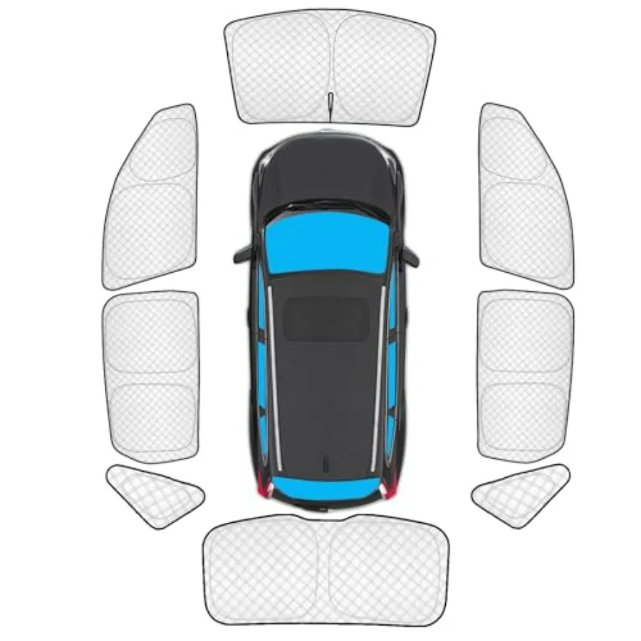 Ford Escape 2020-2026 windshield sun shade, foldable full-car window shades with side/rear coverage, black polyester fabric, UV
Ford Escape 2020-2026 windshield sun shade, foldable full-car window shades with side/rear coverage, black polyester fabric, UV