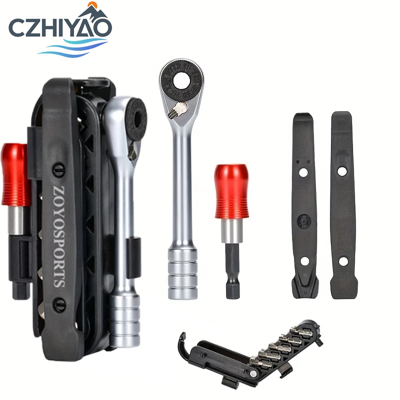 CZHIYAO Portable Multi-Functional Repair Tool Mountain Road Bike-Ratchet Wrench Multi-Tool Combination Emergency for Daily
CZHIYAO Portable Multi-Functional Repair Tool Mountain Road Bike-Ratchet Wrench Multi-Tool Combination Emergency for Daily