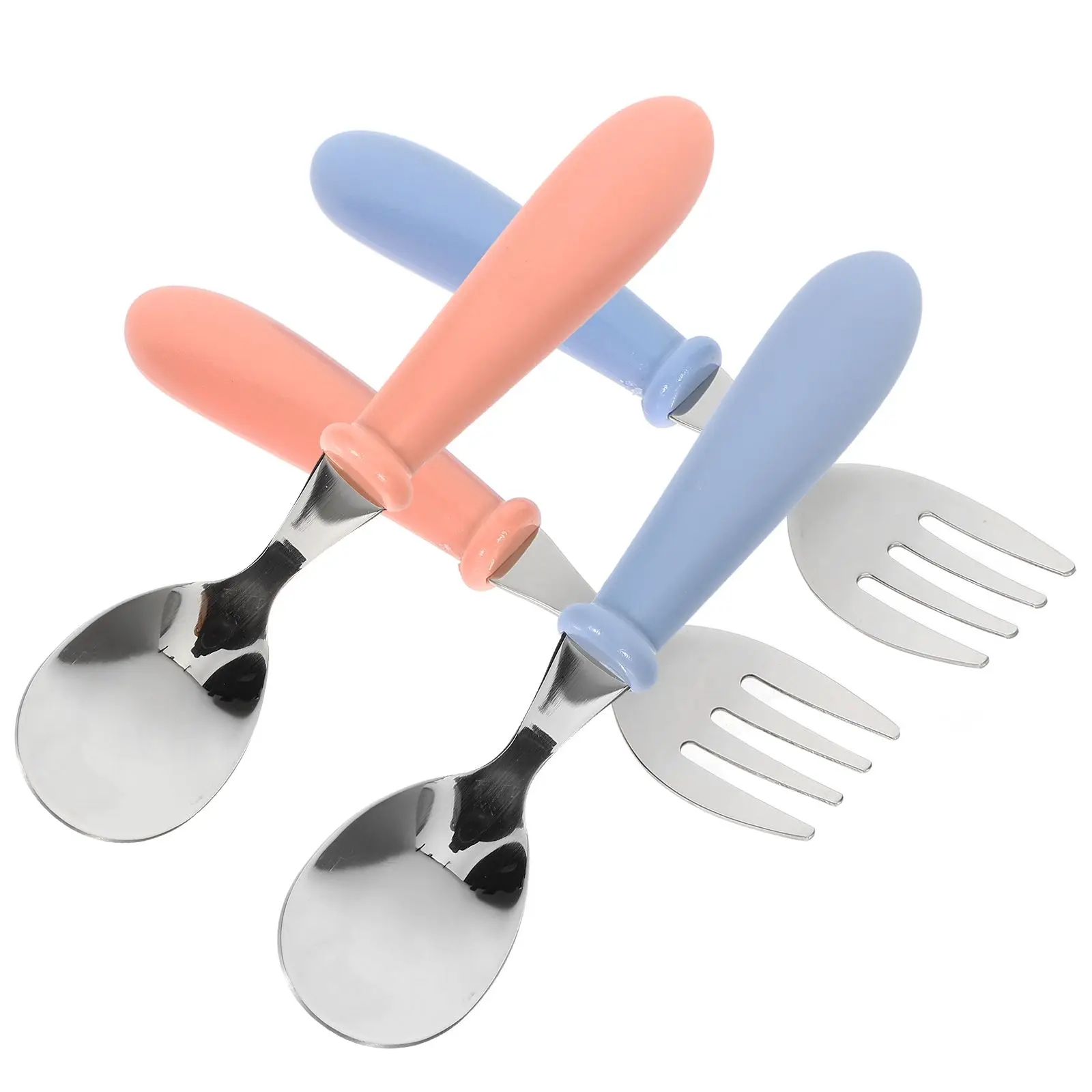 4 Pcs Children Spoon Fork Set 304 Stainless Steel Baby Feeding Toddler Eating Utensils Spoons Forks Lightweight
4 Pcs Children Spoon Fork Set 304 Stainless Steel Baby Feeding Toddler Eating Utensils Spoons Forks Lightweight