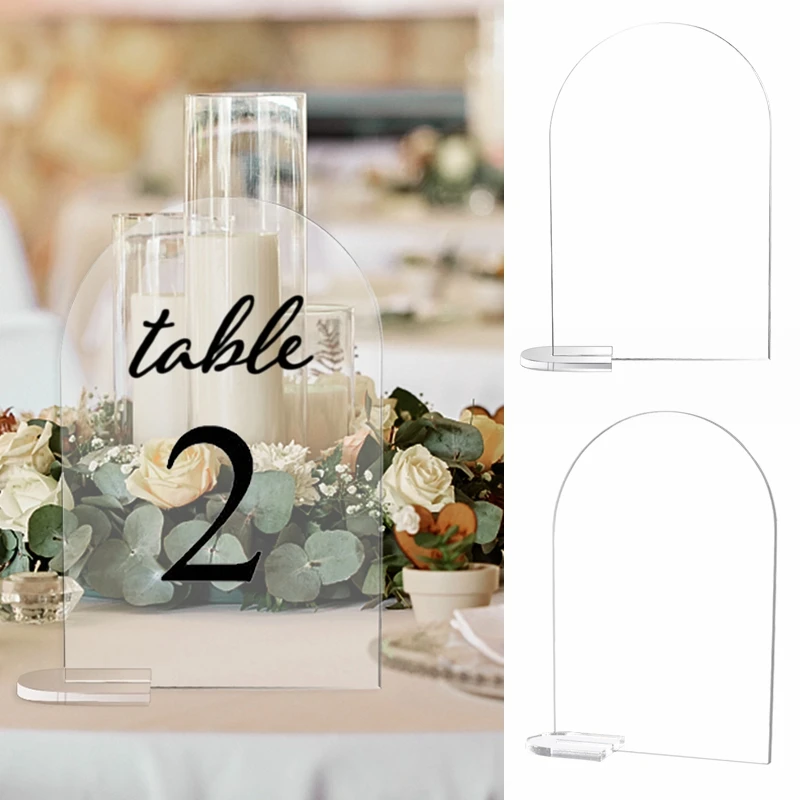 5pcs Wedding Blank Clear Table Number Signs Acrylic Display Stand Place Card Holder for Birthday Festival Party Table Decoration
5pcs Wedding Blank Clear Table Number Signs Acrylic Display Stand Place Card Holder for Birthday Festival Party Table Decoration