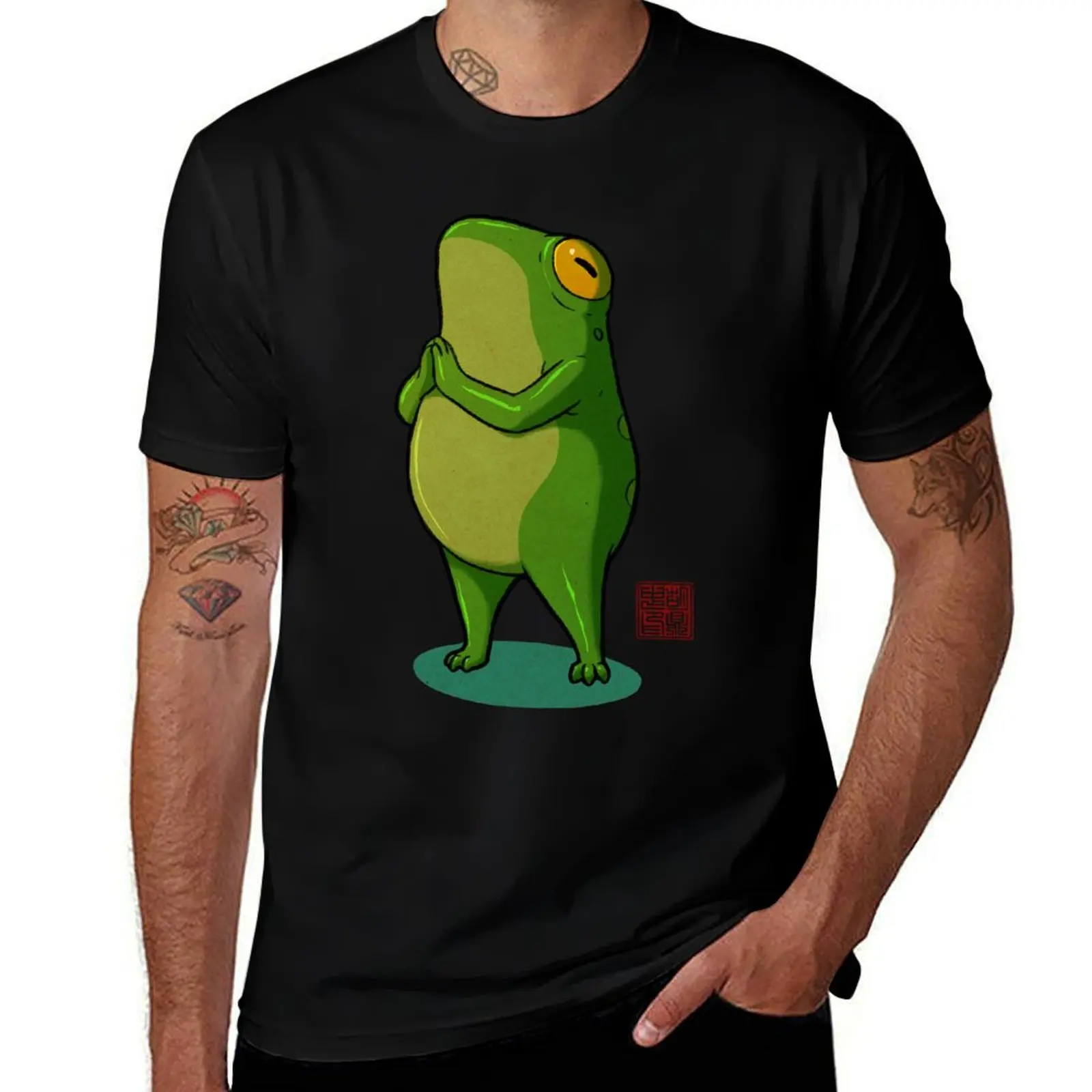 Футболка Yoga Frog Pose Sun Salutation, мешковатые рубашки, футболка с короткими рукавами, летний топ, мужская футболка большого размера
Футболка Yoga Frog Pose Sun Salutation, мешковатые рубашки, футболка с короткими рукавами, летний топ, мужская футболка большого размера
