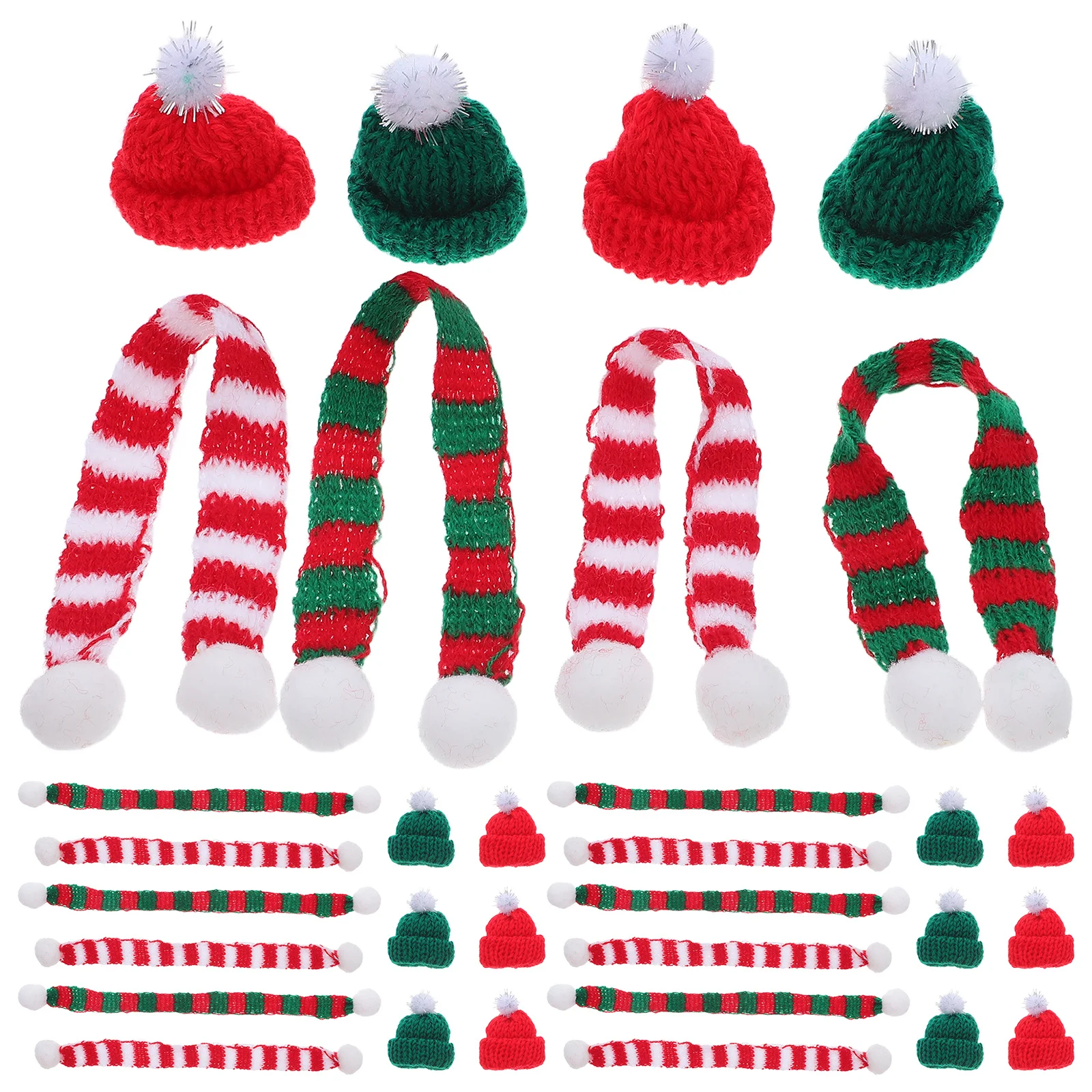 48Pcs Mini Christmas Knit Hats Wine Bottle Covers DIY Craft Decorations Holiday Party Xmas Tree Ornaments Cat Collar
48Pcs Mini Christmas Knit Hats Wine Bottle Covers DIY Craft Decorations Holiday Party Xmas Tree Ornaments Cat Collar