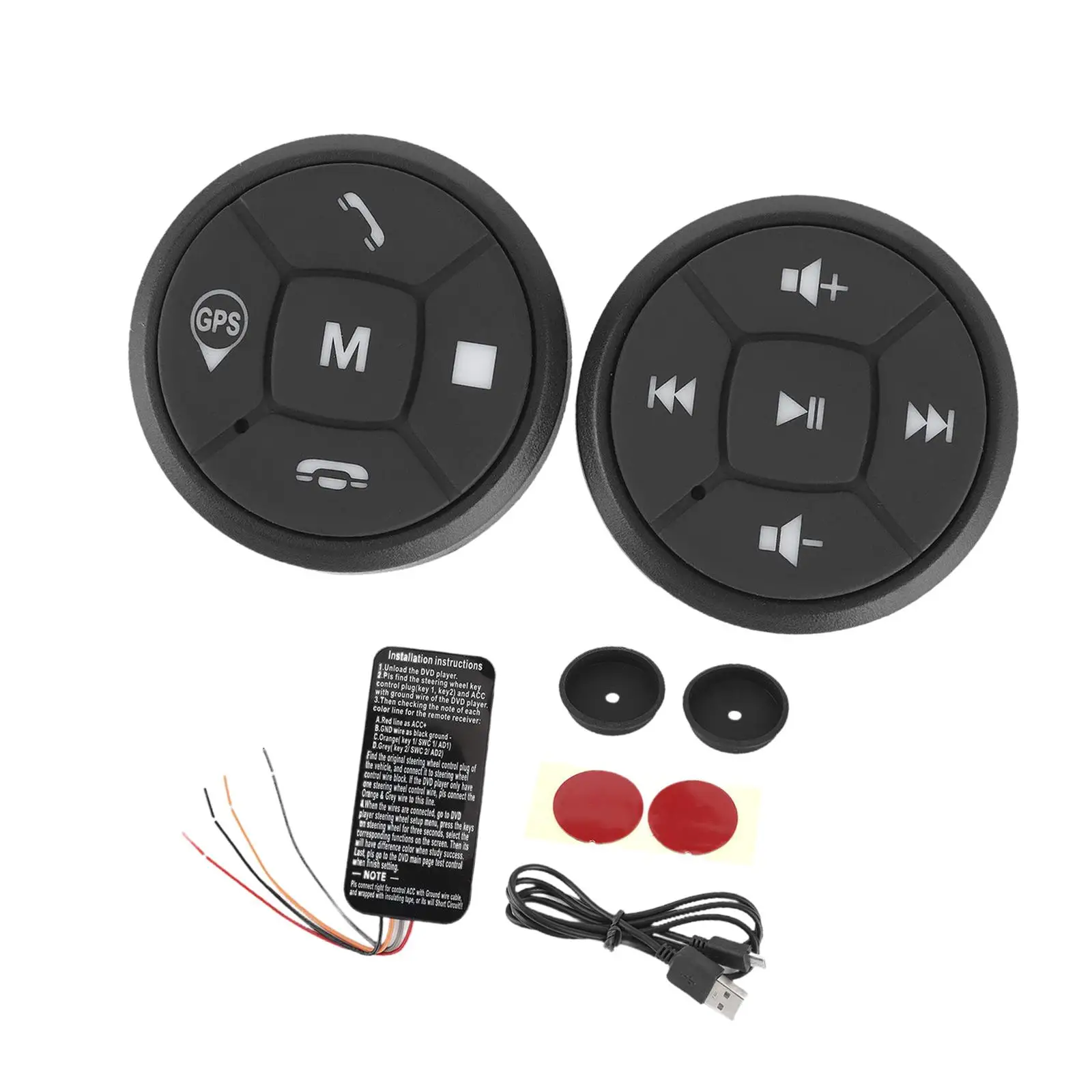 Professional ABS Steering Wheel Controller Lightweight Durable Multi Button for Car Sporty Steering Wheel Upgrade
Professional ABS Steering Wheel Controller Lightweight Durable Multi Button for Car Sporty Steering Wheel Upgrade