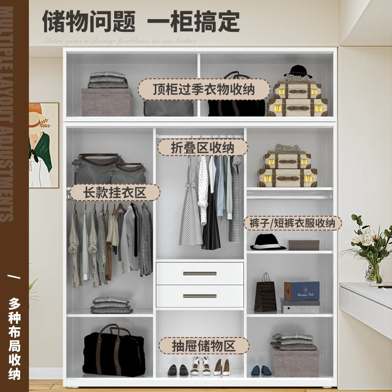 Iron wardrobe Household steel sliding door storage cabinet Large capacity balcony cabinet Children's simple wrought iron storage
Iron wardrobe Household steel sliding door storage cabinet Large capacity balcony cabinet Children's simple wrought iron storage
