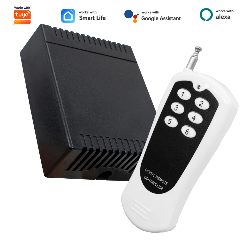 WiFi Smart 6 Channel Relay Switch Module DC 12V 24V 433MHz RF Remote Control Receiver Voice Control Works With Tuya Smart Life
WiFi Smart 6 Channel Relay Switch Module DC 12V 24V 433MHz RF Remote Control Receiver Voice Control Works With Tuya Smart Life