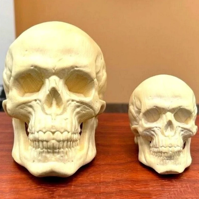 2 PCS Boxwood Carved Skull Statues Handmade Wooden Art Sculptures Unique Desktop or Home Decoration Collectible
2 PCS Boxwood Carved Skull Statues Handmade Wooden Art Sculptures Unique Desktop or Home Decoration Collectible