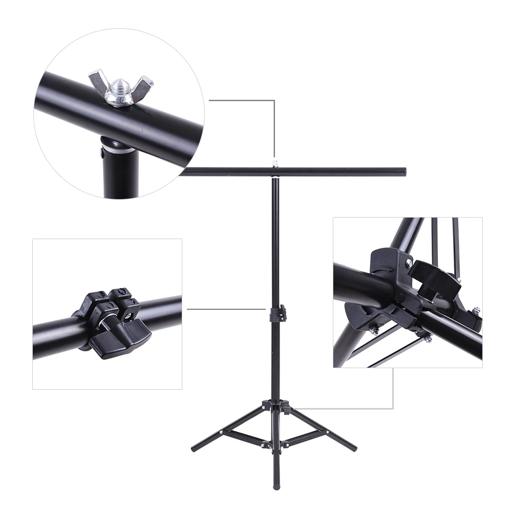 60.5*70cm Small Photography Studio Video Metal Support Stand System Kit Set w/ Crossbar & 3 * Clamps for PVC Backdrop Background
60.5*70cm Small Photography Studio Video Metal Support Stand System Kit Set w/ Crossbar & 3 * Clamps for PVC Backdrop Background