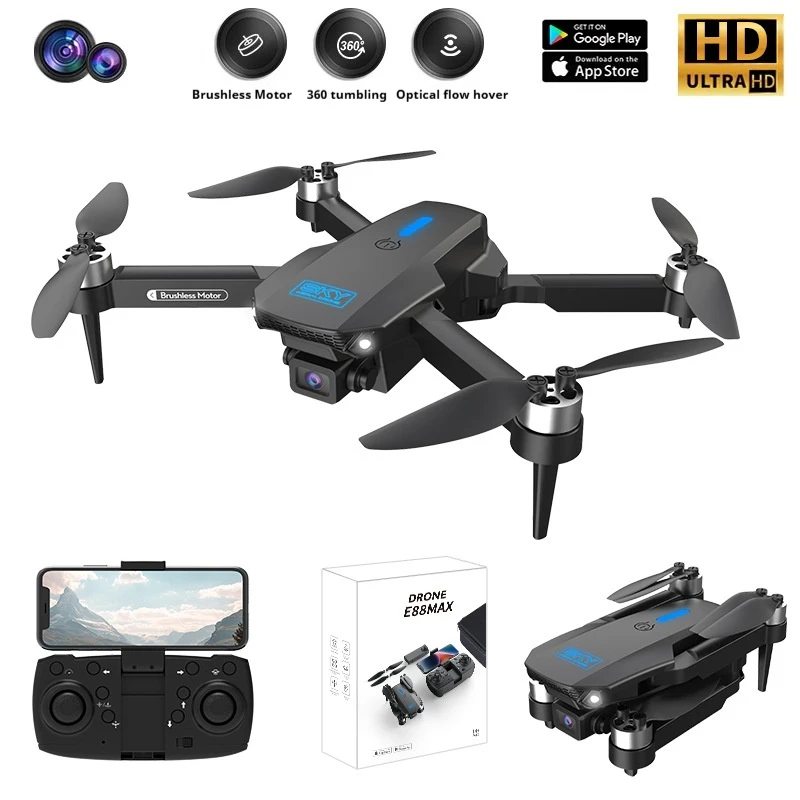 2025 New E88MAX Brushless Drone Optical Streaming HD Aerial Photography Quadcopter Remote Control Airplane
2025 New E88MAX Brushless Drone Optical Streaming HD Aerial Photography Quadcopter Remote Control Airplane