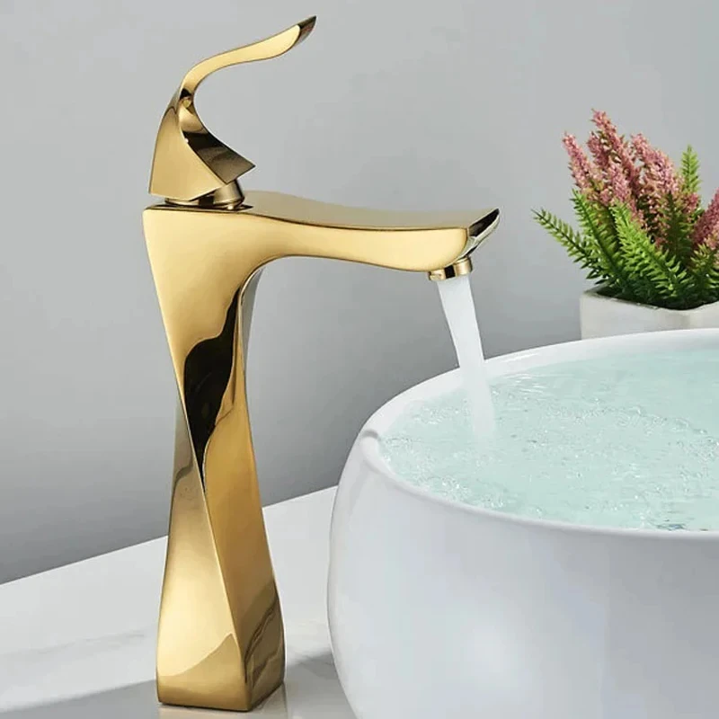 Bathroom Faucet Basin Sink Golden Chrome Tap Hot Cold Water Mixer Tap Deck Mounted Bathroom Faucets Single Lever Taps
Bathroom Faucet Basin Sink Golden Chrome Tap Hot Cold Water Mixer Tap Deck Mounted Bathroom Faucets Single Lever Taps
