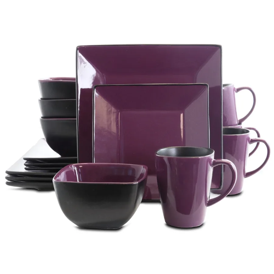 Mulberry Loft 16 Piece Modern Premium Stoneware Dinnerware Set for 4
Mulberry Loft 16 Piece Modern Premium Stoneware Dinnerware Set for 4