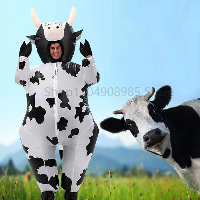 Inflatable cow costume adult air inflatable dress up fun fancy dress party costume inflatable Halloween costume
Inflatable cow costume adult air inflatable dress up fun fancy dress party costume inflatable Halloween costume