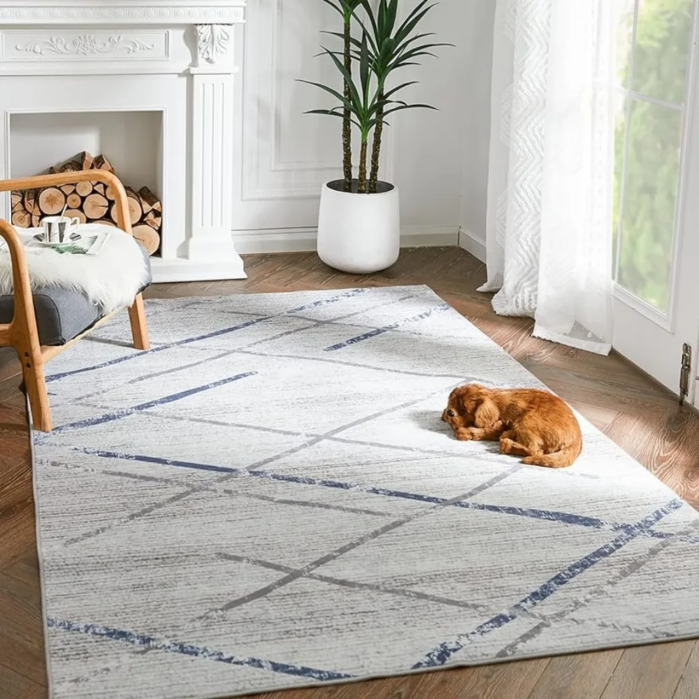 6x9 Washable Moroccan Rug Blue Grey Foldable Thin Modern Geometric Accent Soft Rug Indoor Non Slip Gray Carpet Home
6x9 Washable Moroccan Rug Blue Grey Foldable Thin Modern Geometric Accent Soft Rug Indoor Non Slip Gray Carpet Home