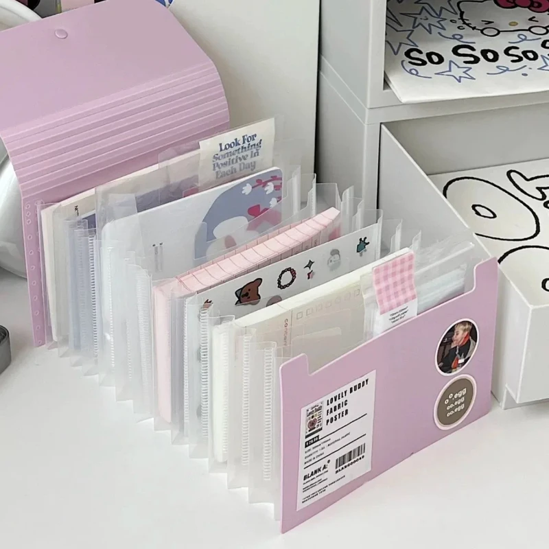 12 layer small organ bag with high aesthetic value A6 multi-layer folder transparent insert large capacity organ clip ticket
12 layer small organ bag with high aesthetic value A6 multi-layer folder transparent insert large capacity organ clip ticket
