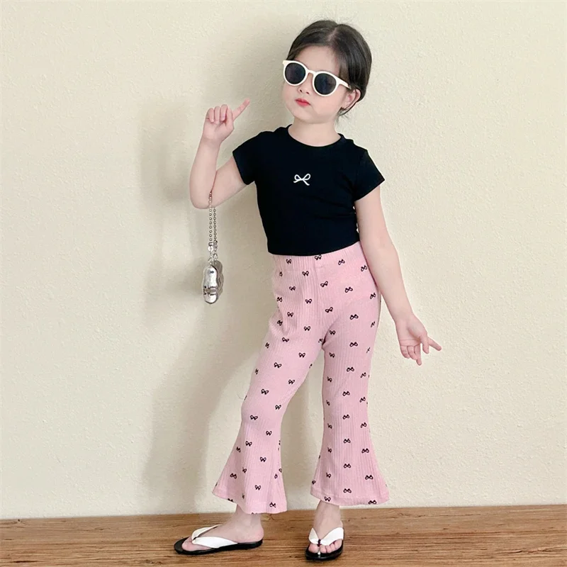 Baby Blouse Sets Girls Sweet Suit Summer Bow Tops Pants 2 Piece Kids Short Sleeve T-Shirt Outfit New Casual Children's Clothing
Baby Blouse Sets Girls Sweet Suit Summer Bow Tops Pants 2 Piece Kids Short Sleeve T-Shirt Outfit New Casual Children's Clothing