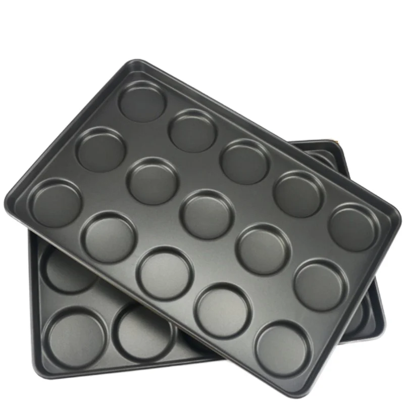 A set of 15 non-stick longbread and burger molds for baking pans and pans
A set of 15 non-stick longbread and burger molds for baking pans and pans