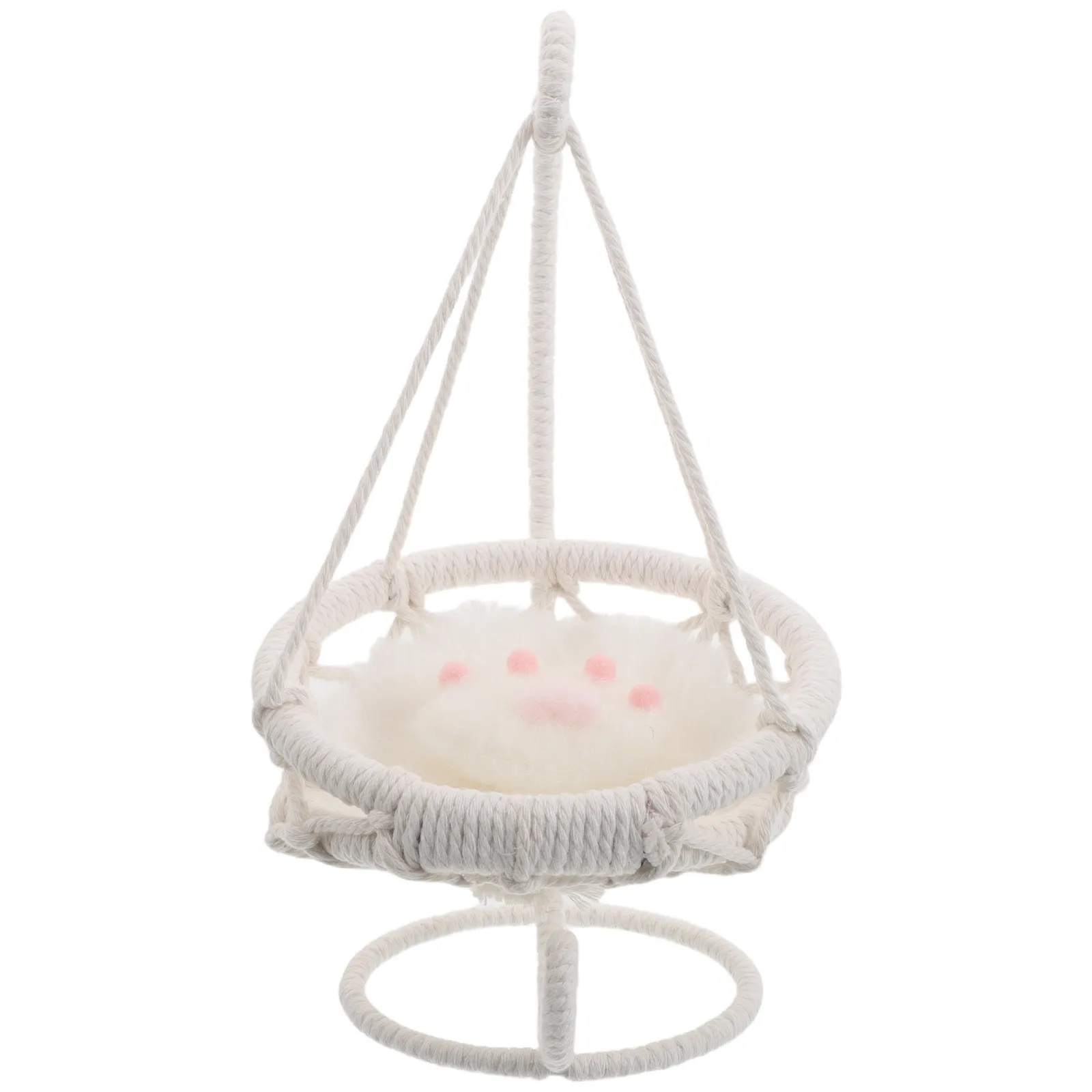 Mini Handwoven Hanging Chair Seat Cushion Throw Pillow Miniature Swing Chair Dollhouse Furniture Decoration Mini Dollhouse Swing
Mini Handwoven Hanging Chair Seat Cushion Throw Pillow Miniature Swing Chair Dollhouse Furniture Decoration Mini Dollhouse Swing