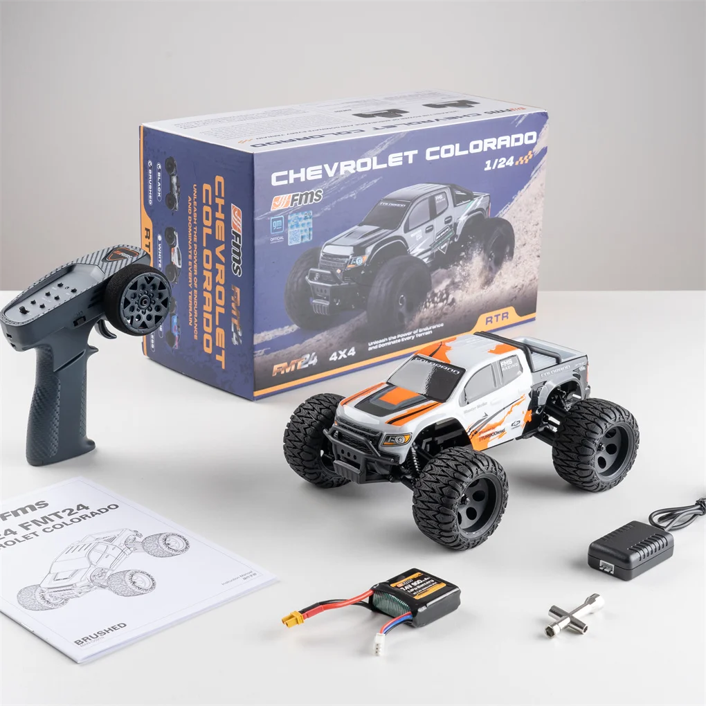 FMS FMT24 1/24 Colorado RC Электрический альпинистский внедорожный багги Monster Truck Двухскоростной 35 км/ч RTR Внедорожный автомобиль с дистанционным управлением
FMS FMT24 1/24 Colorado RC Электрический альпинистский внедорожный багги Monster Truck Двухскоростной 35 км/ч RTR Внедорожный автомобиль с дистанционным управлением