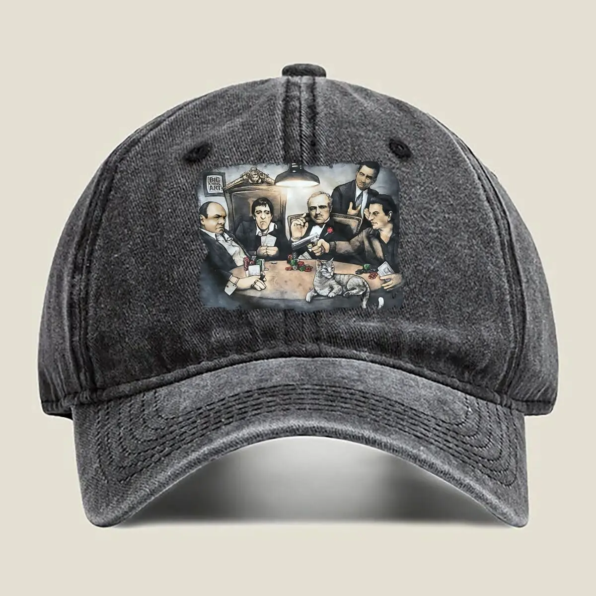 Poker Night Art “Poker Night” with Vintage - Styled Group Portrait Washed Baseball Cap
Poker Night Art “Poker Night” with Vintage - Styled Group Portrait Washed Baseball Cap