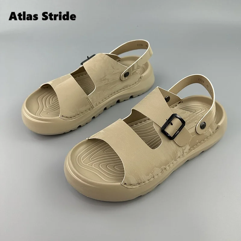 Men's Beige Double-Strap Sandals Adjustable Buckle Strap Thick Sole Non-Slip Breathable Comfortable Casual Daily Outdoor Slipper
Men's Beige Double-Strap Sandals Adjustable Buckle Strap Thick Sole Non-Slip Breathable Comfortable Casual Daily Outdoor Slipper