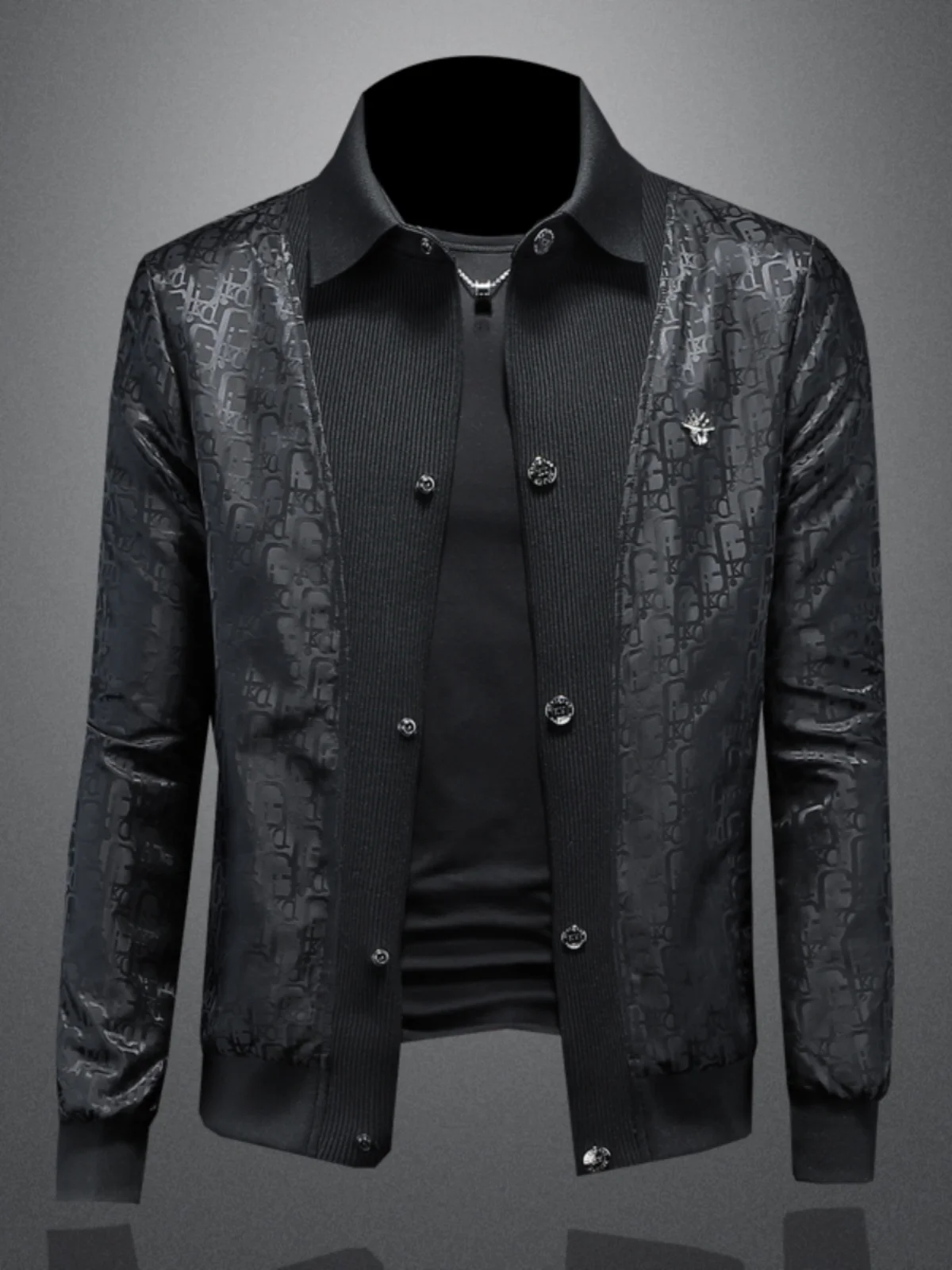 Slim Fit Printed Jaet Men's Faion Spring New Thin Knitted Collar Casual Lightweight Leisure Polyester Fiber Long Sve
Slim Fit Printed Jaet Men's Faion Spring New Thin Knitted Collar Casual Lightweight Leisure Polyester Fiber Long Sve