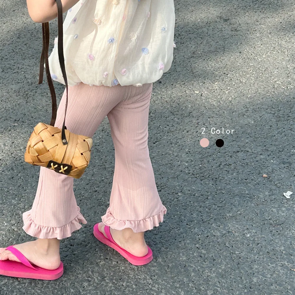 Pants Kid Girl 2025 Summer New Style Cotton Soft Breathable Flared Ruffled Pants Sweet Fashion Daily Casual Korean
Pants Kid Girl 2025 Summer New Style Cotton Soft Breathable Flared Ruffled Pants Sweet Fashion Daily Casual Korean