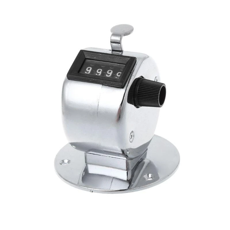Hand Tally Counter with Round Base 4-Digit Lap Trackers Manual Clickers Metal Mechanical Count for Sport for Coach Casin
Hand Tally Counter with Round Base 4-Digit Lap Trackers Manual Clickers Metal Mechanical Count for Sport for Coach Casin