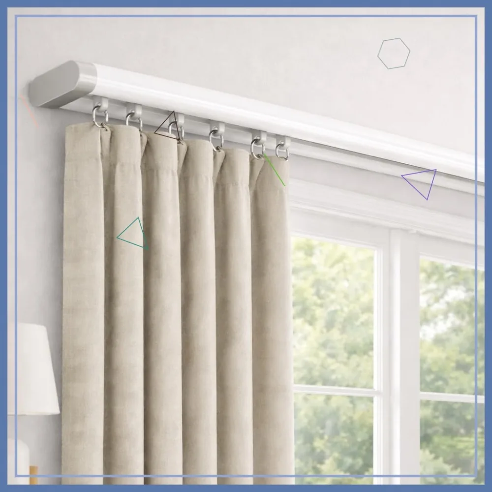 Silent Curtain Track Ceiling Mount 6-15ft, Wide 1.7" White Aluminum Rail Set for Bedroom/Window/Hotel Drop Ceiling
Silent Curtain Track Ceiling Mount 6-15ft, Wide 1.7" White Aluminum Rail Set for Bedroom/Window/Hotel Drop Ceiling