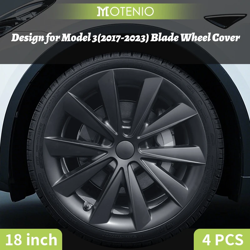 4PCS Design For TESLA Model 3 2017-2023 18 Inch Blade Wheel Cover Hubcaps Only For Model 3 Can't Be Used On Model 3 Highland
4PCS Design For TESLA Model 3 2017-2023 18 Inch Blade Wheel Cover Hubcaps Only For Model 3 Can't Be Used On Model 3 Highland