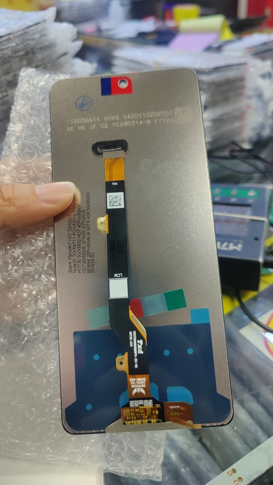 Test For Tecno Spark 20 Pro LCD Display Touch Screen Digitizer Assembly For Tecno KJ6 LCD Replacement Repair
Test For Tecno Spark 20 Pro LCD Display Touch Screen Digitizer Assembly For Tecno KJ6 LCD Replacement Repair