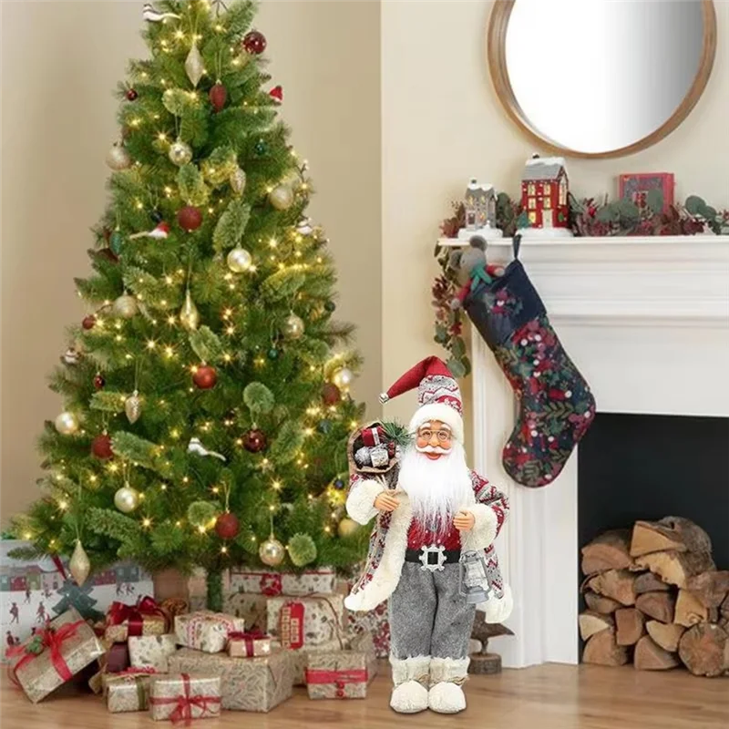 A02Q-Santa Claus Figurines Santa Claus Doll Standing Santa Claus Figurine With Bag 18 Inches Holiday Decoration Santa Claus
A02Q-Santa Claus Figurines Santa Claus Doll Standing Santa Claus Figurine With Bag 18 Inches Holiday Decoration Santa Claus