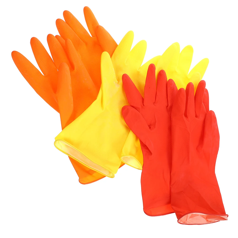 6 Pcs Cleaning Gloves Dishwashing Mittens Large Kitchen Accessories Red Yellow Orange Rubber Cleaning Mittens Waterproof
6 Pcs Cleaning Gloves Dishwashing Mittens Large Kitchen Accessories Red Yellow Orange Rubber Cleaning Mittens Waterproof