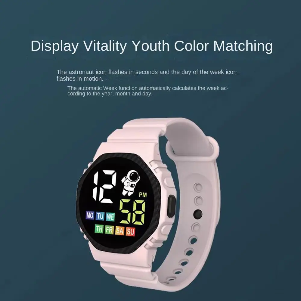 High Quality Multifunction Clock Sports Watch Waterproof Casual Electronic Watch Simple Astronaut Digital Watch for Children
High Quality Multifunction Clock Sports Watch Waterproof Casual Electronic Watch Simple Astronaut Digital Watch for Children