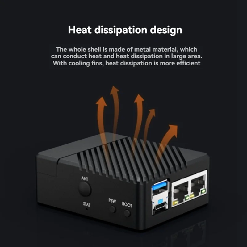 AS95-Dual Ethernet Mini Expansion Board CM5-DUAL-ETH For Compute Module 5 With Alu Alloy Shell, US Plug
AS95-Dual Ethernet Mini Expansion Board CM5-DUAL-ETH For Compute Module 5 With Alu Alloy Shell, US Plug