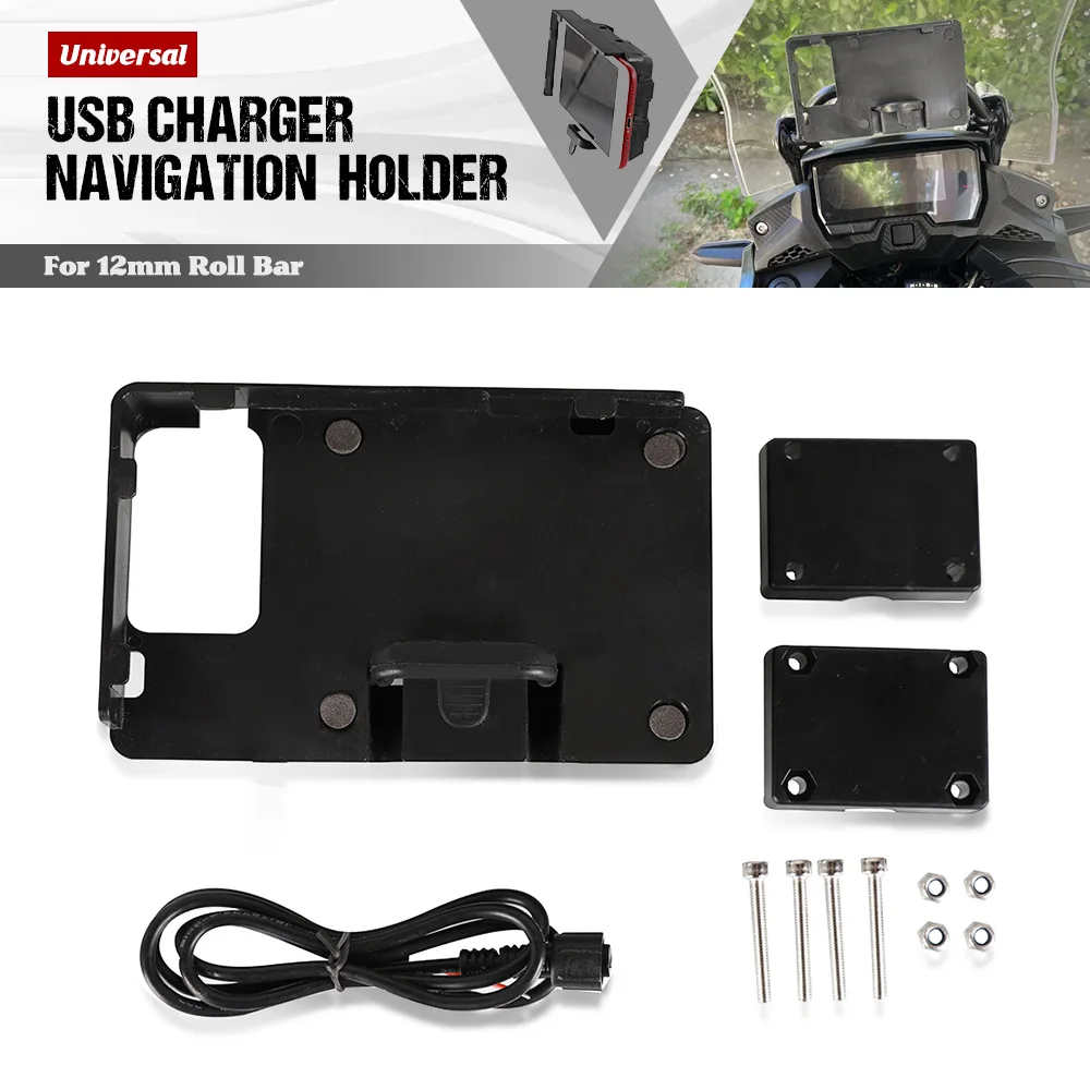 R1250GS R1200GS Adventure Phone Holder For BMW F700GS F800GS F850GS F750GS 12MM Supporter Navigation USB Charger Stand Bracket
R1250GS R1200GS Adventure Phone Holder For BMW F700GS F800GS F850GS F750GS 12MM Supporter Navigation USB Charger Stand Bracket
