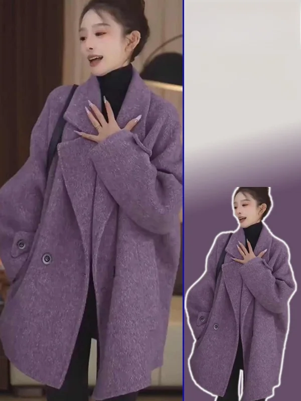 plus Size Korean Sle Double Breasted Warm Woolen Coat Ele Loose Slimming Spring Autumn New Arrival Women's Faion
plus Size Korean Sle Double Breasted Warm Woolen Coat Ele Loose Slimming Spring Autumn New Arrival Women's Faion