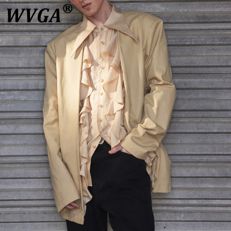 WVGA весна осень новый мужской лоскутный дизайн модная рубашка с длинным рукавом блейзер нишевый шикарный повседневный костюм куртки Ins Y2K W10397
WVGA весна осень новый мужской лоскутный дизайн модная рубашка с длинным рукавом блейзер нишевый шикарный повседневный костюм куртки Ins Y2K W10397