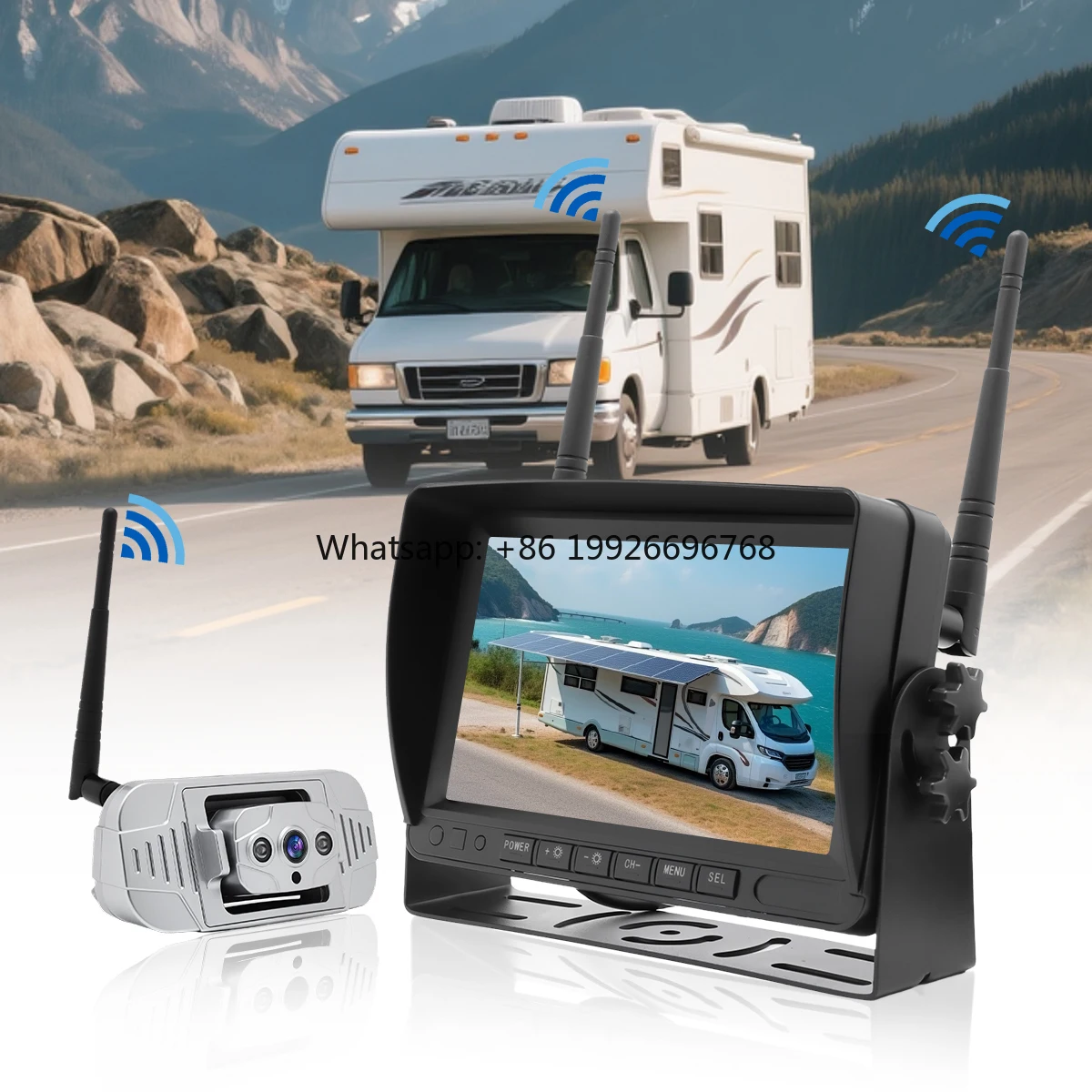Manufacture Supply AHD 7" Night Vision Wireless Backup Car Reversing Camera Security Parking Video Monitoring for RV Motorhome
Manufacture Supply AHD 7" Night Vision Wireless Backup Car Reversing Camera Security Parking Video Monitoring for RV Motorhome
