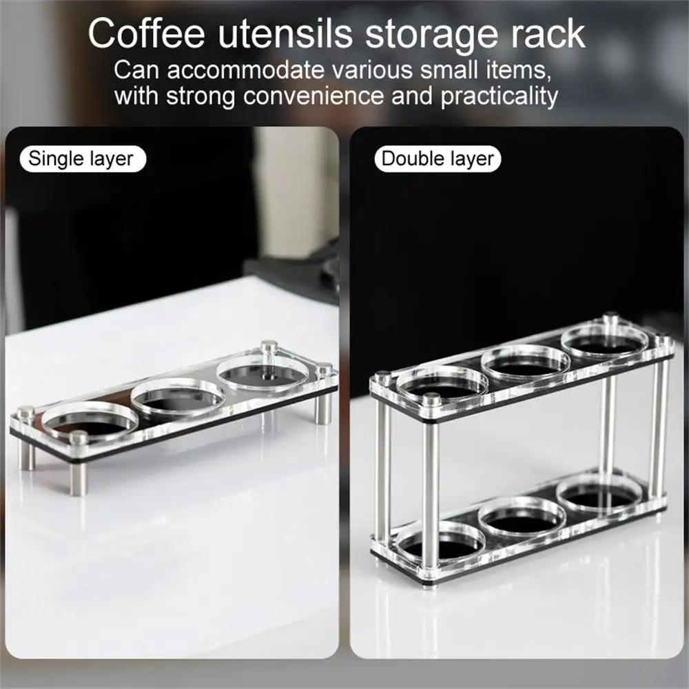 Transparent Holder Suitable For51mm 54mm 58mm Coffee Powder Tamper Bottomless Portafilter Tools Accessories Espresso Station 
Transparent Holder Suitable For51mm 54mm 58mm Coffee Powder Tamper Bottomless Portafilter Tools Accessories Espresso Station